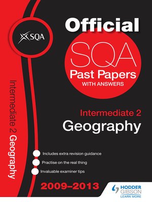 cover image of SQA Past Papers 2013 Intermediate 2 Geography